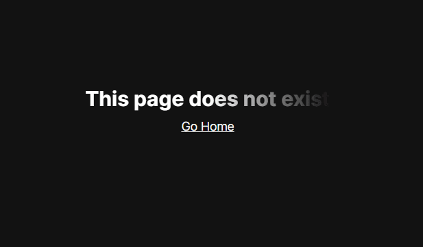 Custom 404 page